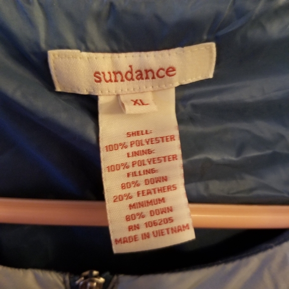 Used once after purchase women’s Sundance Ombre Blue Puffer Jacket XL - Picture 3 of 7